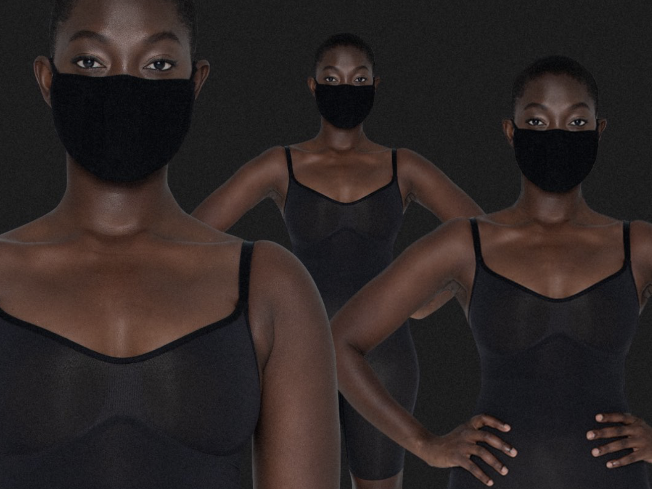 Kim Kardashian criticised for marketing black face mask as 'nude