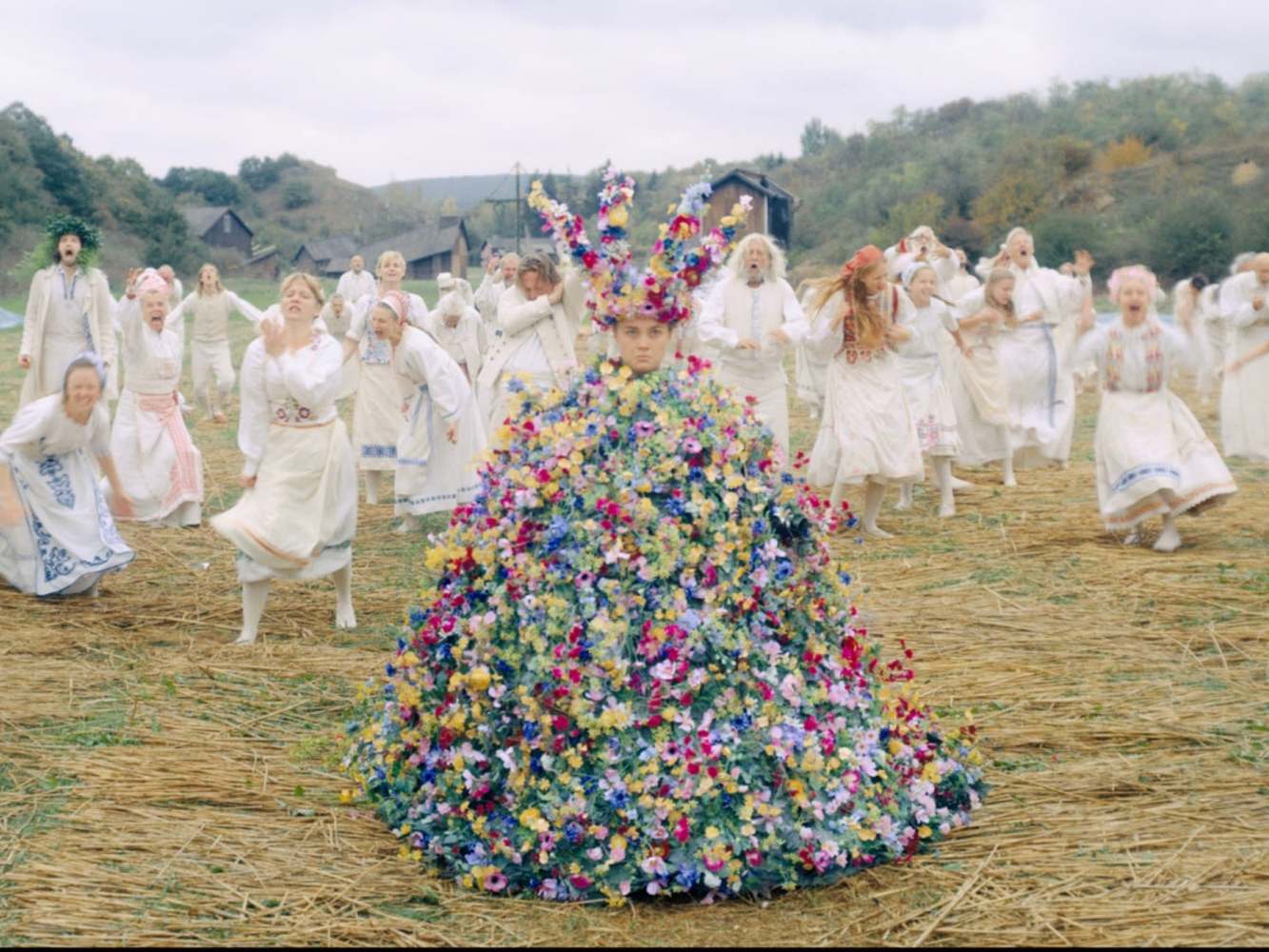 Flowers shop in dress