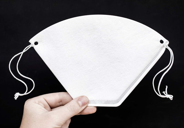 coffee filters into face masks