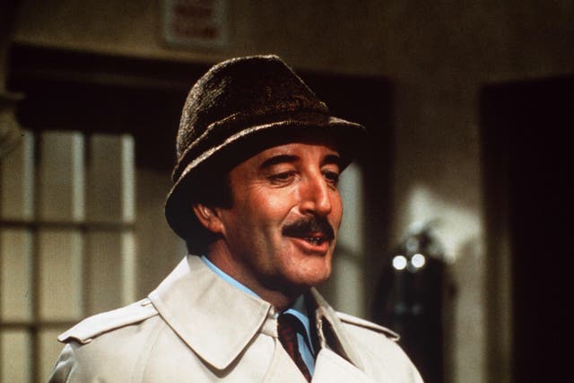 <p>Watching the defectives: Peter Sellers in ‘The Pink Panther Strikes Again’ (1976), one of his six outings as the bumbling Inspector Clouseau</p>