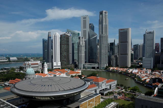 <p>File. Singapore cityscape </p>