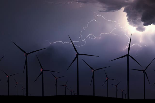 Storms saw wind power provide over 40 per cent of the UK's power during the windiest days in February