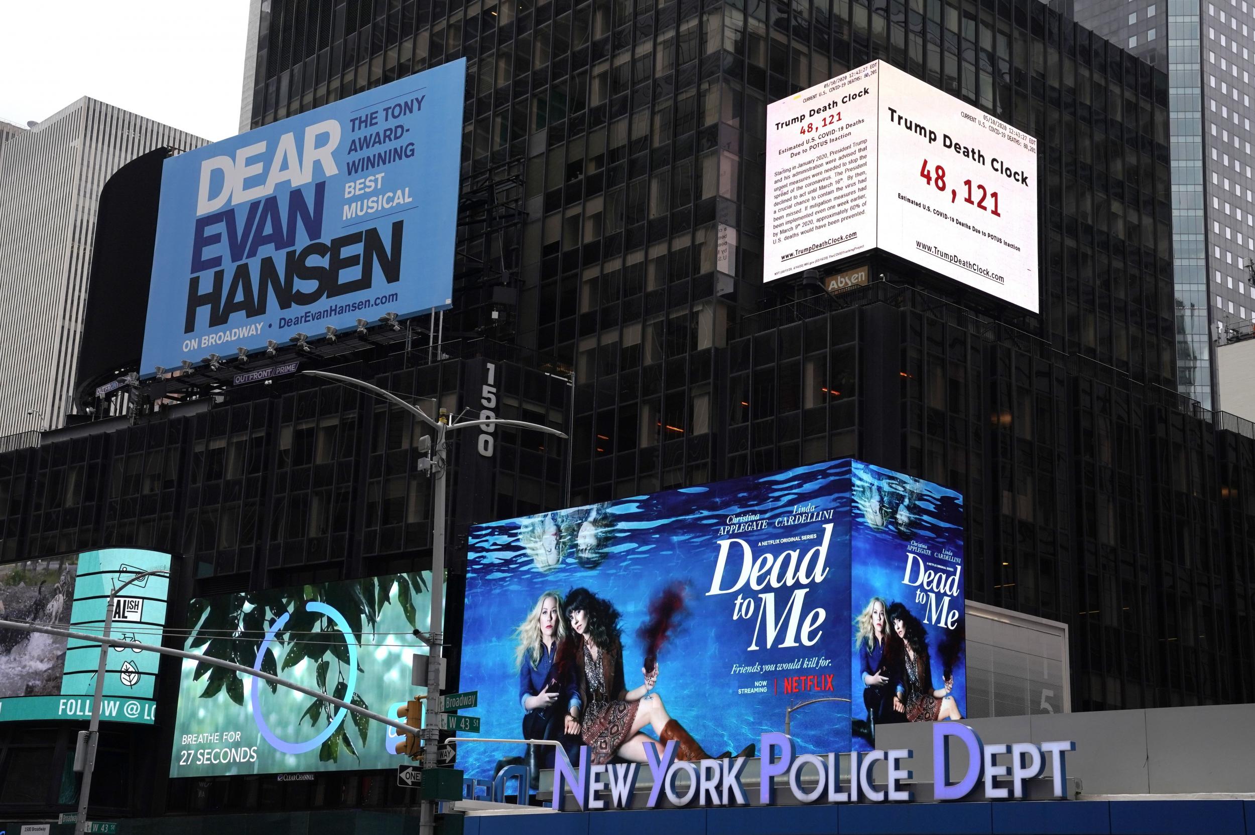 New York City has gone as far as displaying a Trump Death Clock in Times Square to signify how many lives have been lost due to the president’s inaction