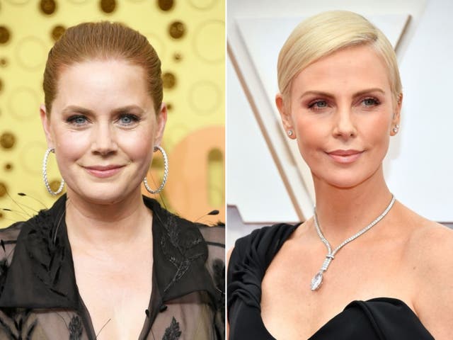 Amy Adams and Charlize Theron at events in early 2020