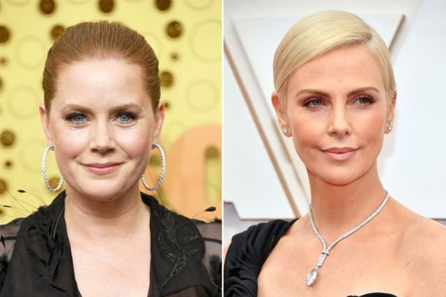 Amy Adams and Charlize Theron at events in early 2020