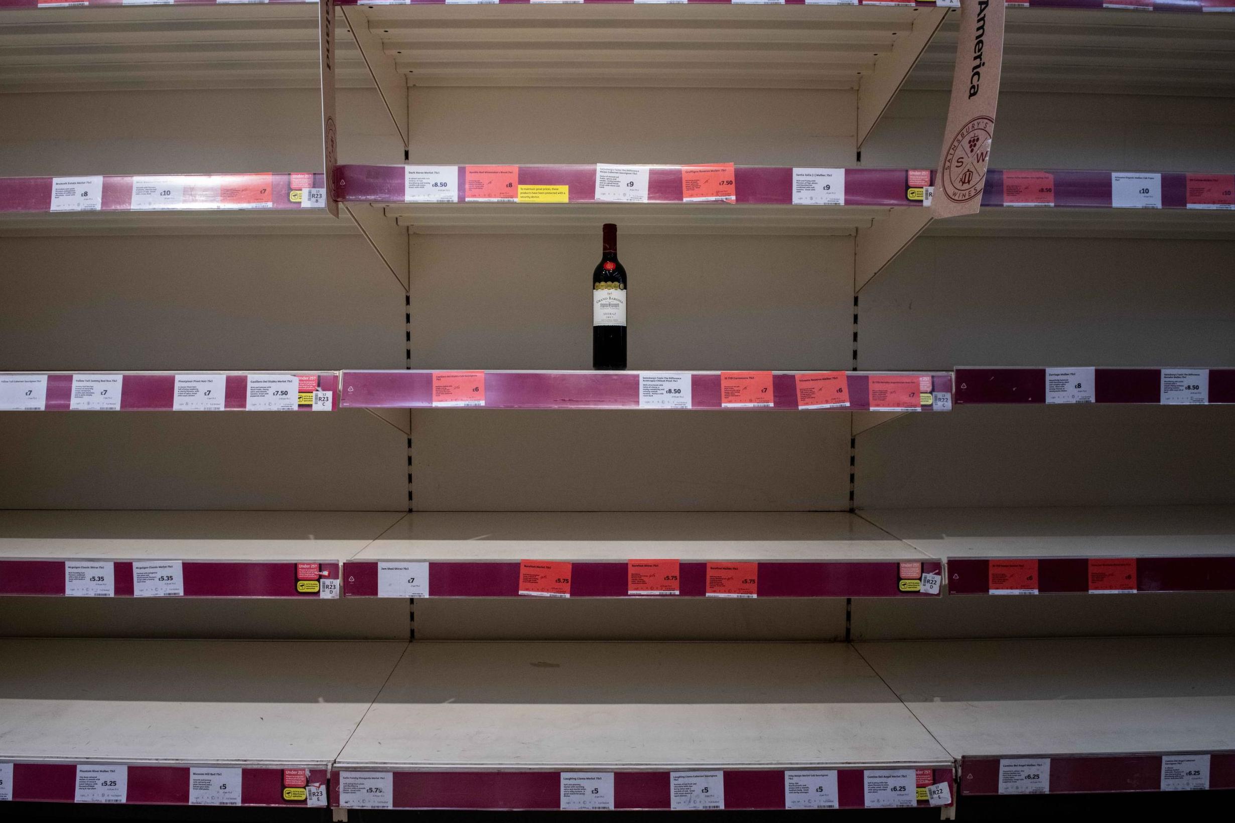 Alcohol sales at supermarkets have seen a particularly strong surge