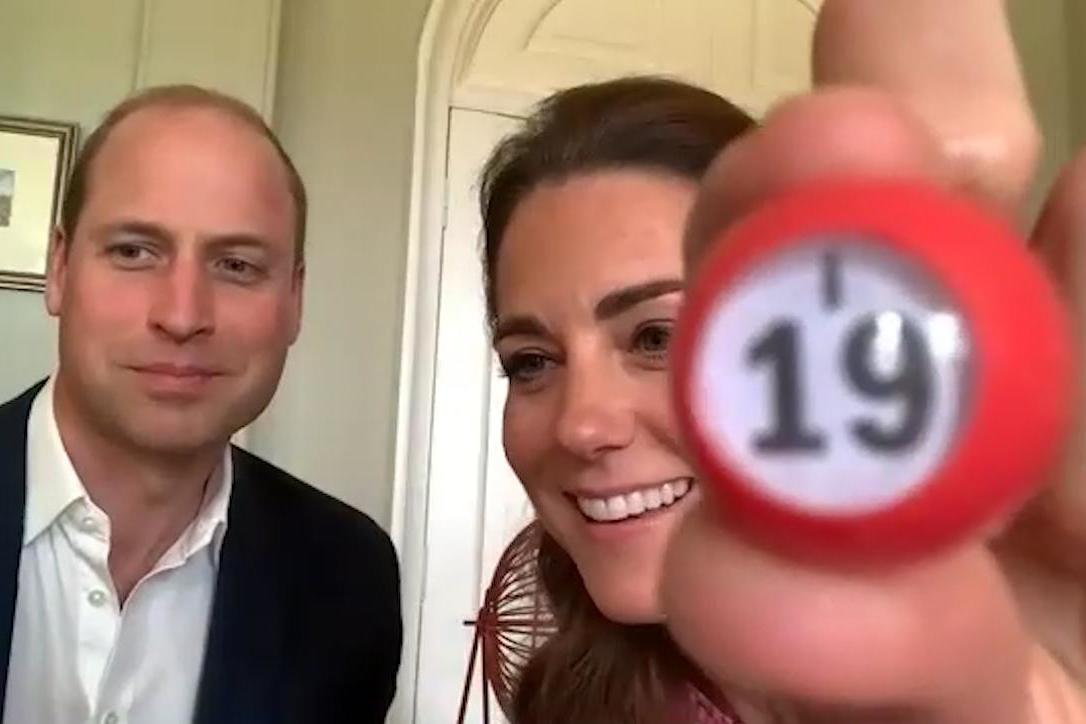 Prince William and Kate Middleton tried their hand at bingo calling