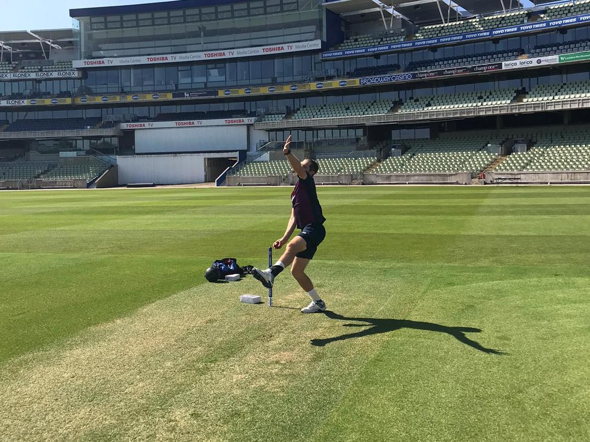 England bowler Chris Woakes back in action