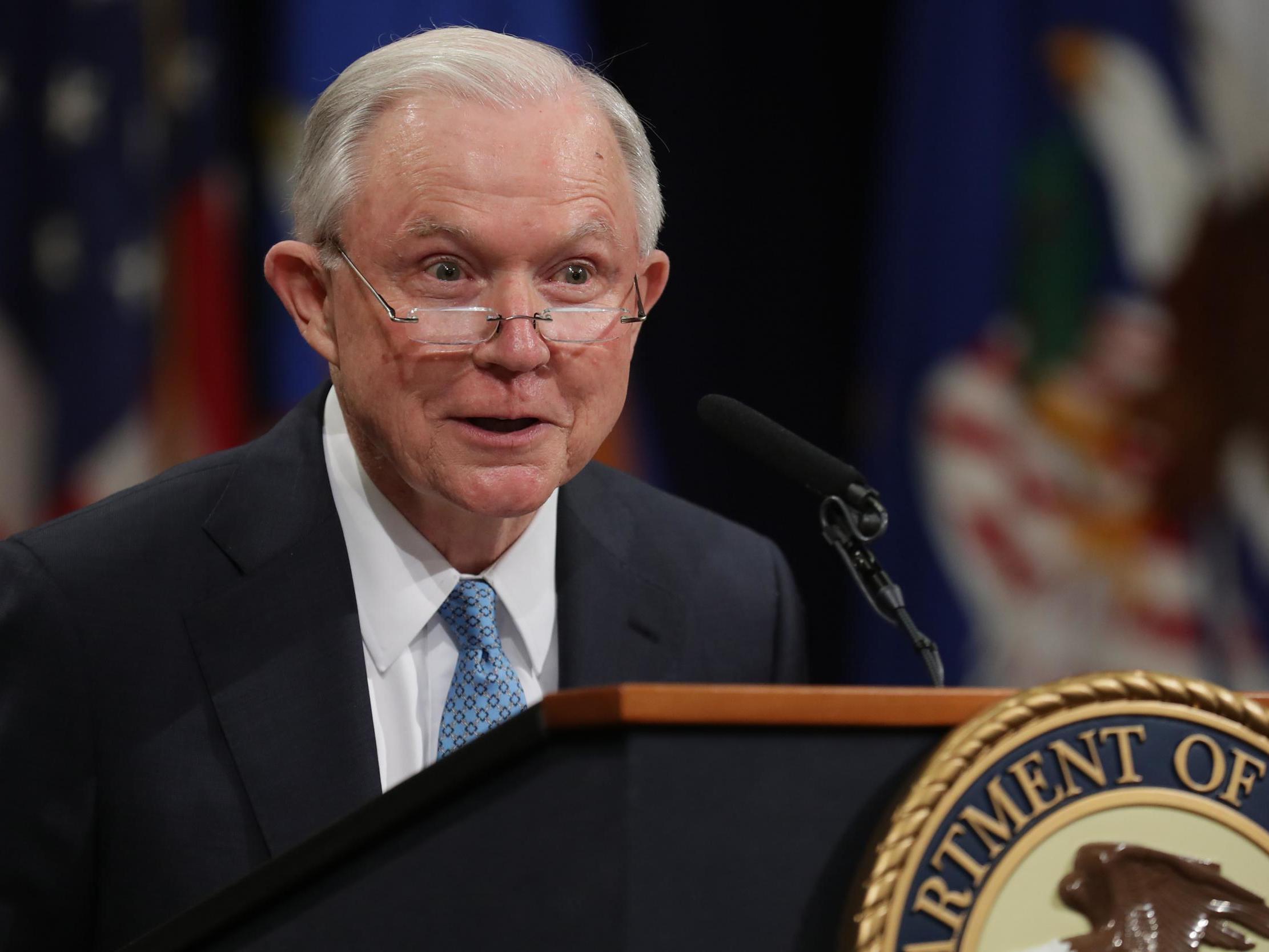 Trump&apos;s former attorney general Jeff Sessions hits back at president for endorsing his Senate rival 