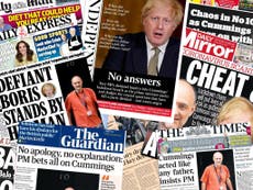 'What planet are they on?' Newspapers react after Boris Johnson stands by Dominic Cummings