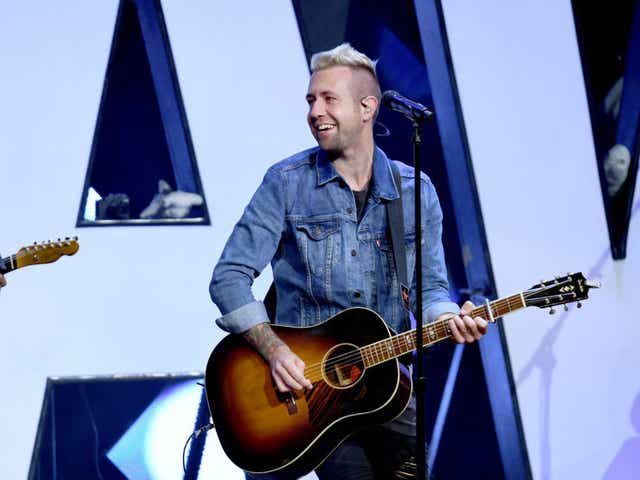 NASHVILLE, TN - MAY 28: Jon Steingard of Hawk Nelson performs onstage at the 5th Annual KLOVE Fan Awards at The Grand Ole Opry on May 28, 2017 in Nashville, Tennessee.