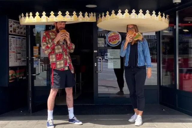 Burger King has launched giant crowns