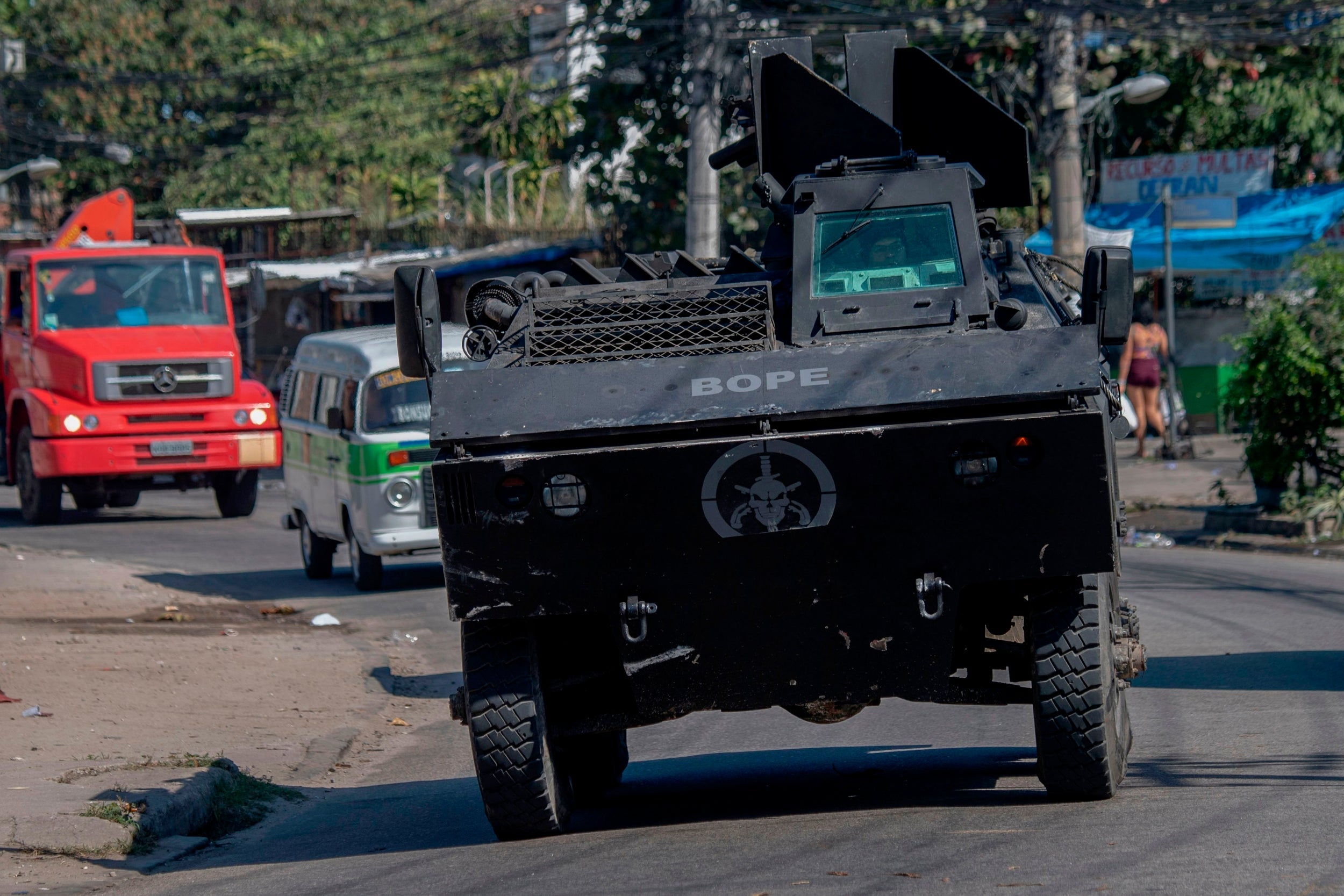 Rio's Military Police Special Unit (Choque) carries out an operation (AFP/Getty)