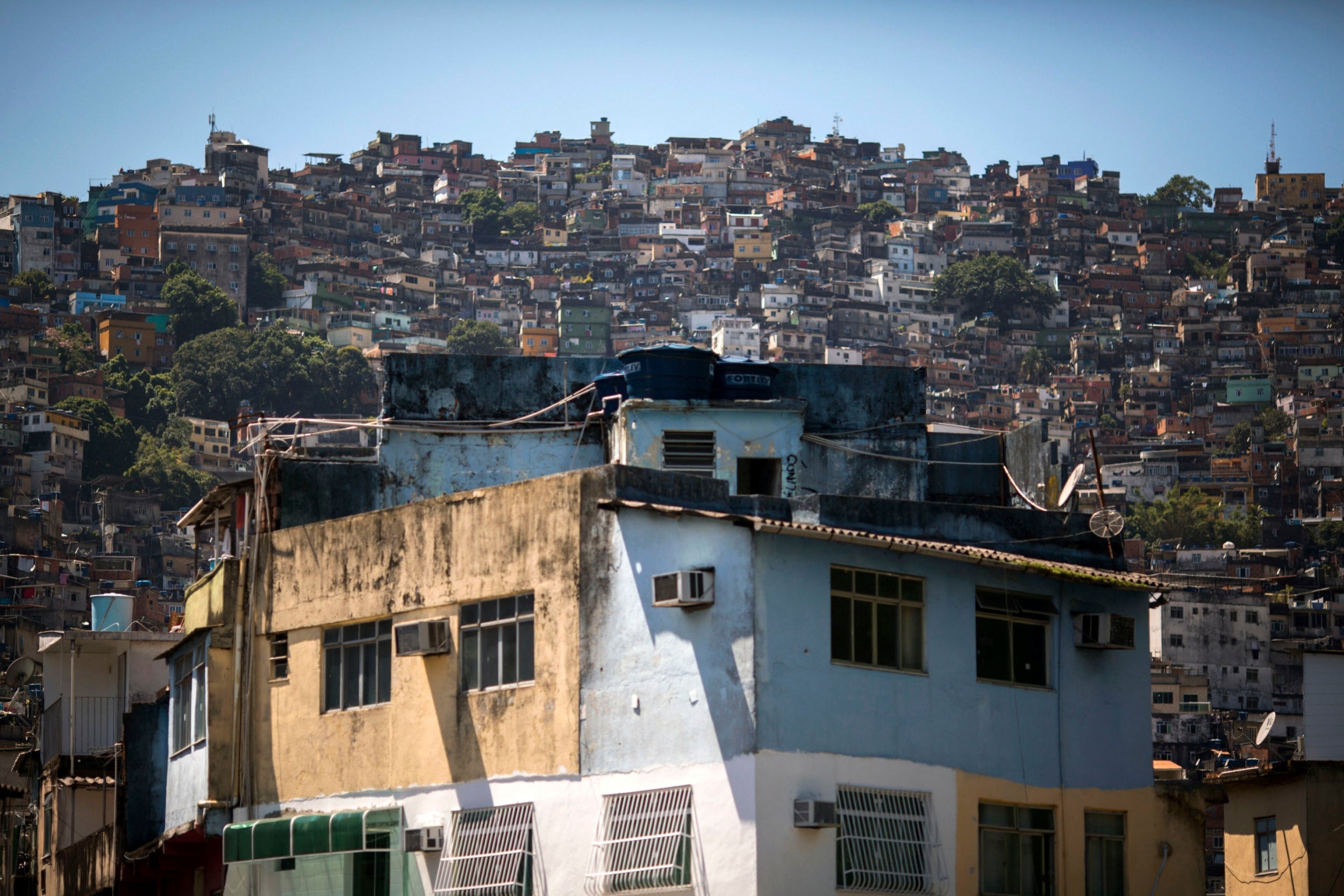 The Rocinha favela which has experienced high levels of violence (AFP/Getty)