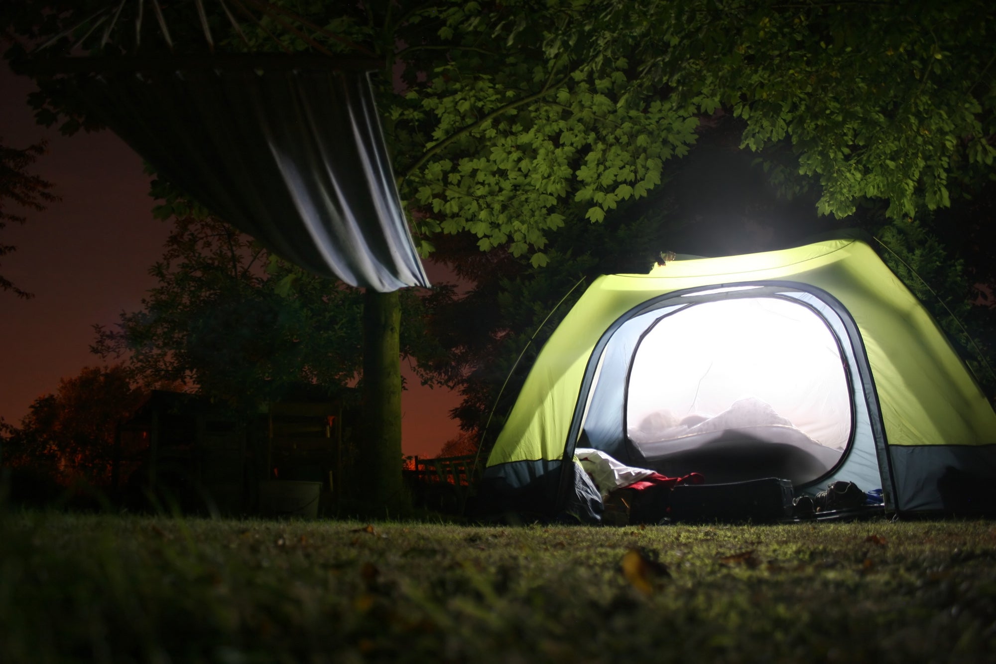 Make your tent as comfortable as you want – there’s no point roughing it out for no reason