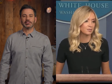 Jimmy Kimmel attacks Trump’s ‘wilfully ignorant’ press secretary 