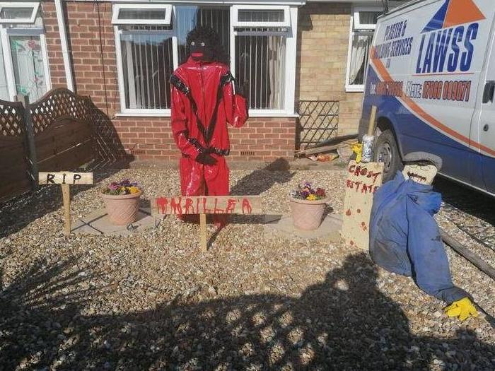 Stephen Sayner says 'the world has gone mad' after neighbours complained about a Michael Jackson scarecrow in his garden