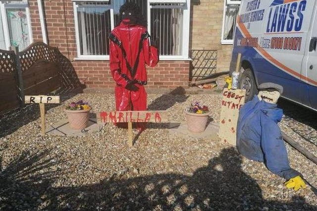 Stephen Sayner says 'the world has gone mad' after neighbours complained about a Michael Jackson scarecrow in his garden