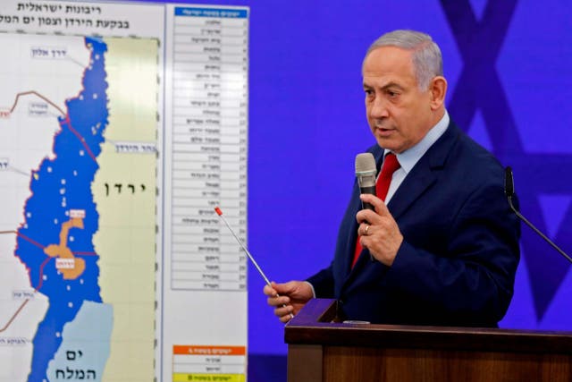 Prime minister Benjamin Netanyahu has vowed to assert Israeli sovereignty over West Bank's Jordan Valley