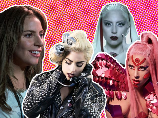 Lady Gaga in 'A Star Is Born' and her videos for 'Telephone', 'Alejandro' and 'Stupid Love'