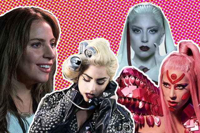 Lady Gaga in 'A Star Is Born' and her videos for 'Telephone', 'Alejandro' and 'Stupid Love'