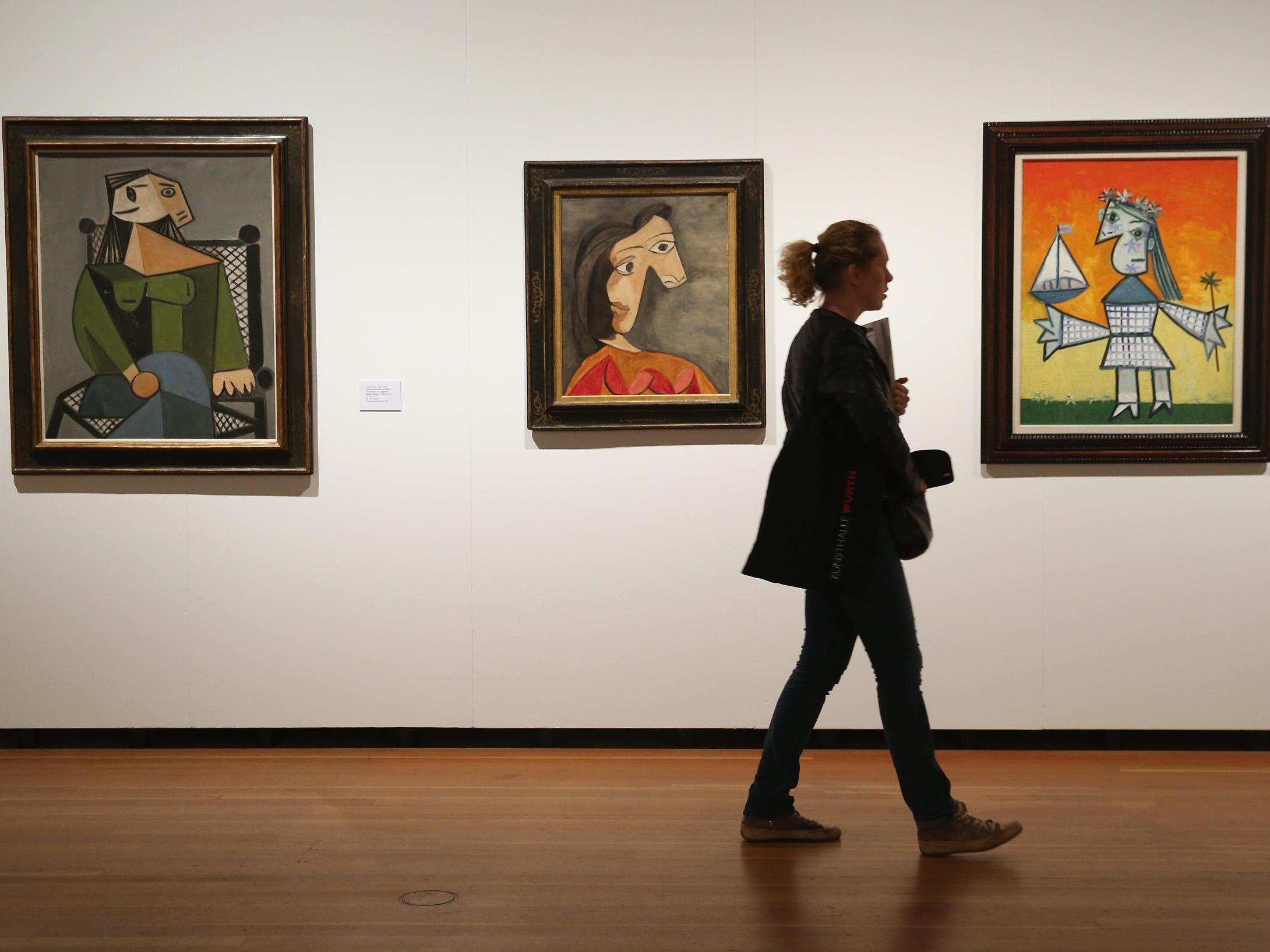 Paintings by Pablo Picasso at an exhibition in Berlin, in 2015