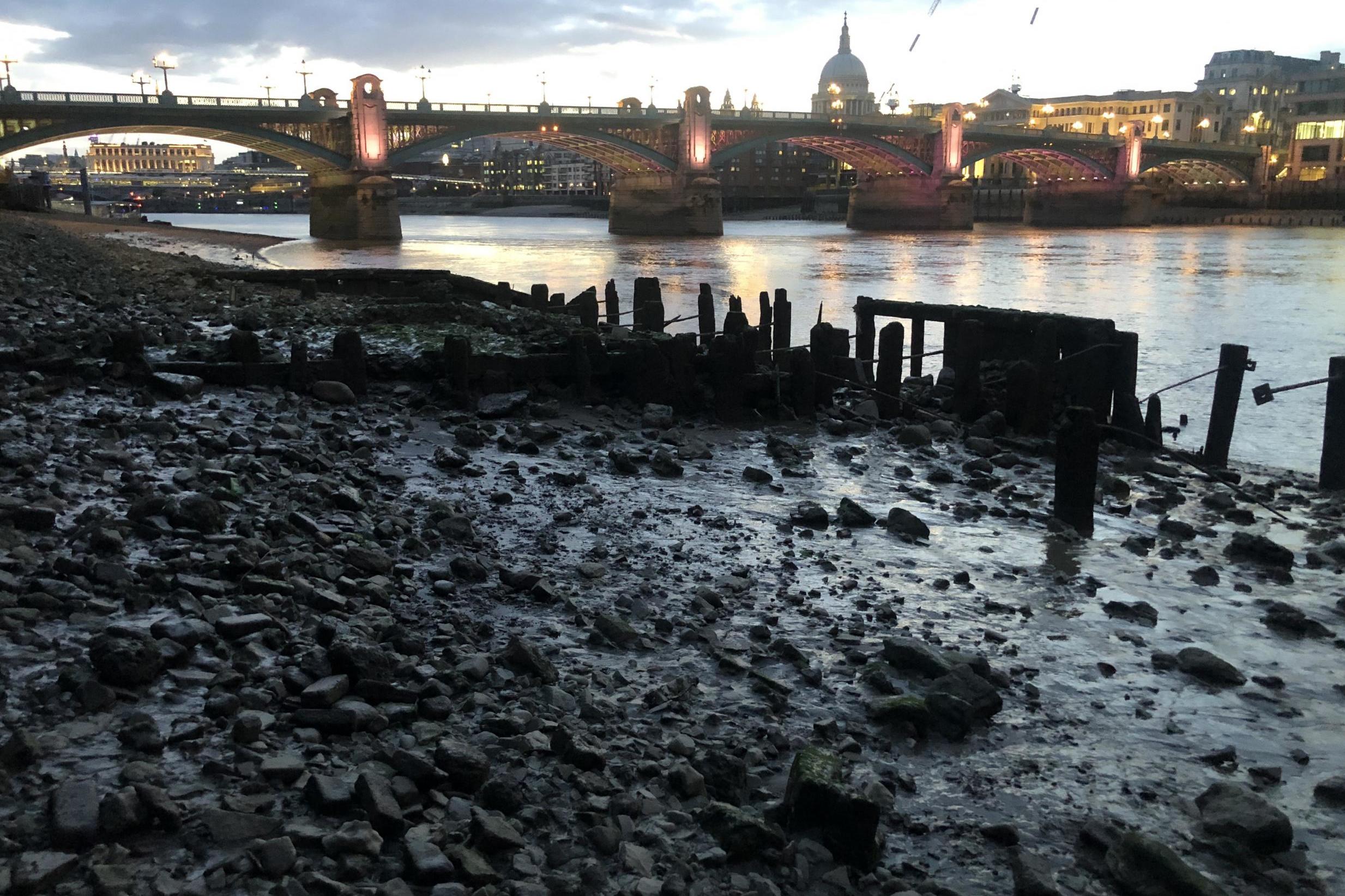 Dirty old river: the Thames downstream from Southwark Bridge