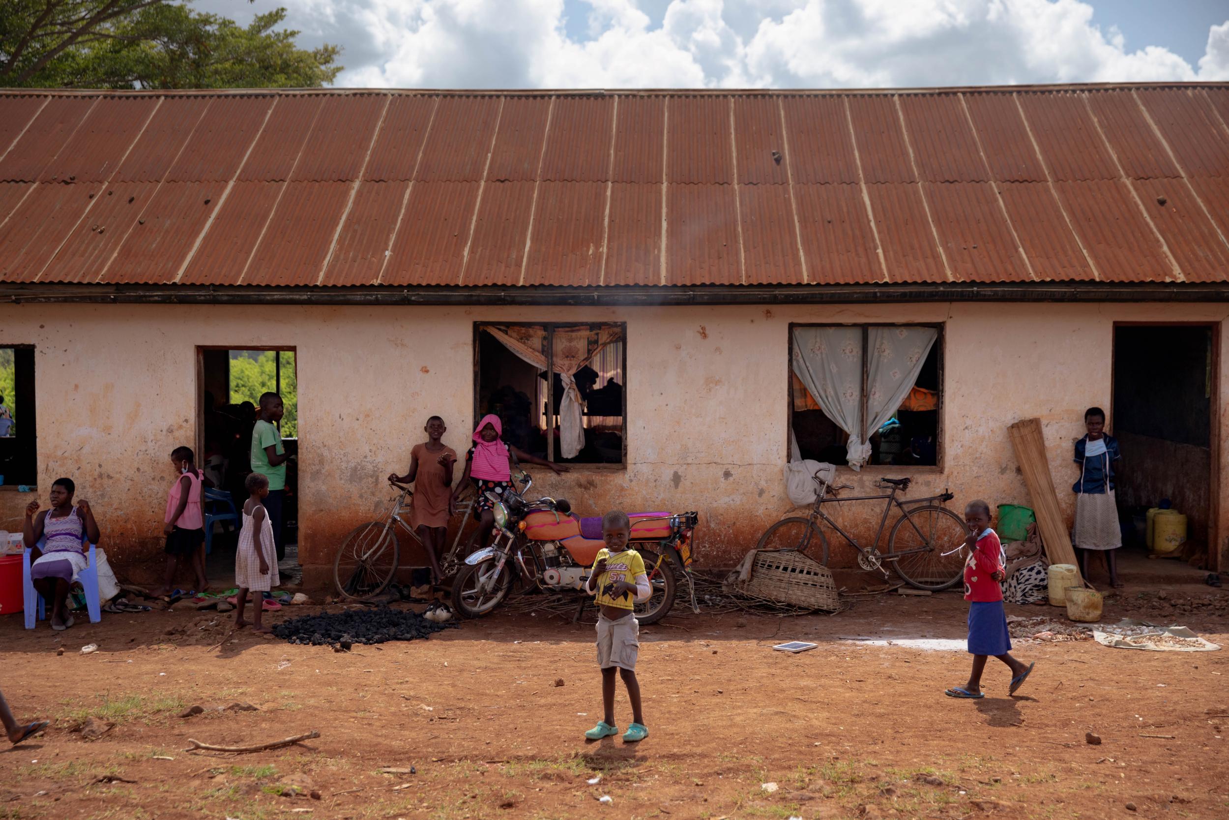 Nyambare Secondary School, where displaced people are living