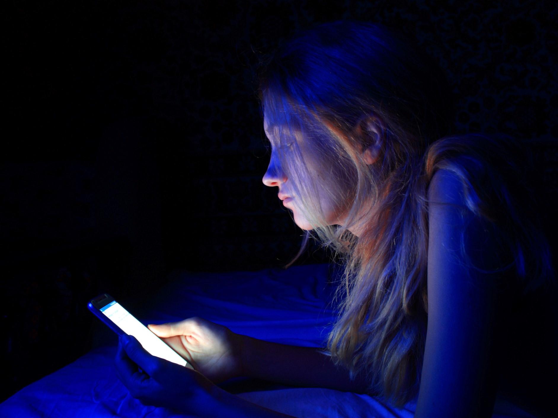 Staring at your phone at night could be linked to depression, study | The Independent The Independent