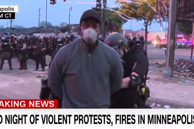 CNN journalist Omar Jimenez and his crew were arrested while reporting live on air in Minneapolis, and later released 