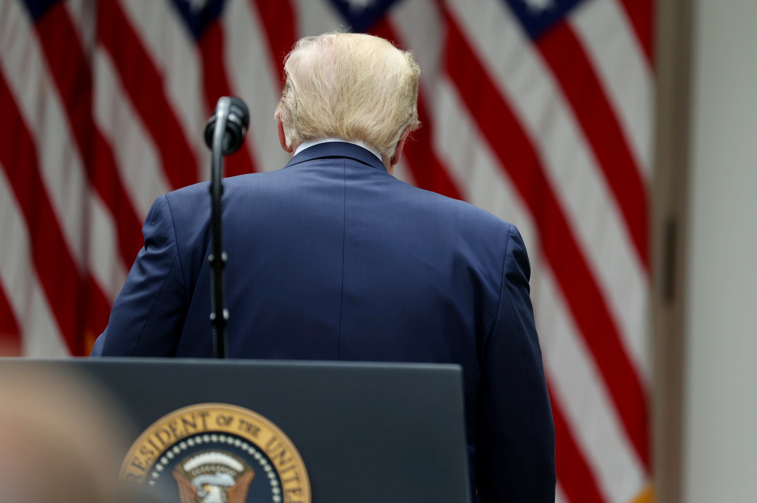 Donald Trump avoids discussing George Floyd death and Minnesota protests at White House event