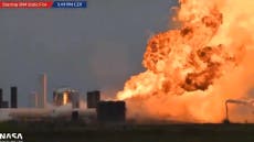 SpaceX Starship rocket explodes in dramatic fireball