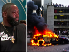 Rapper Killer Mike makes tearful speech to Atlanta protesters
