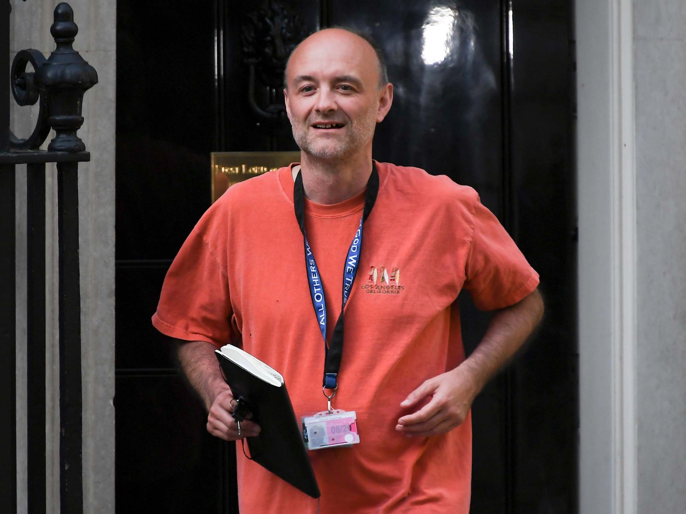 Cummings outside No 10