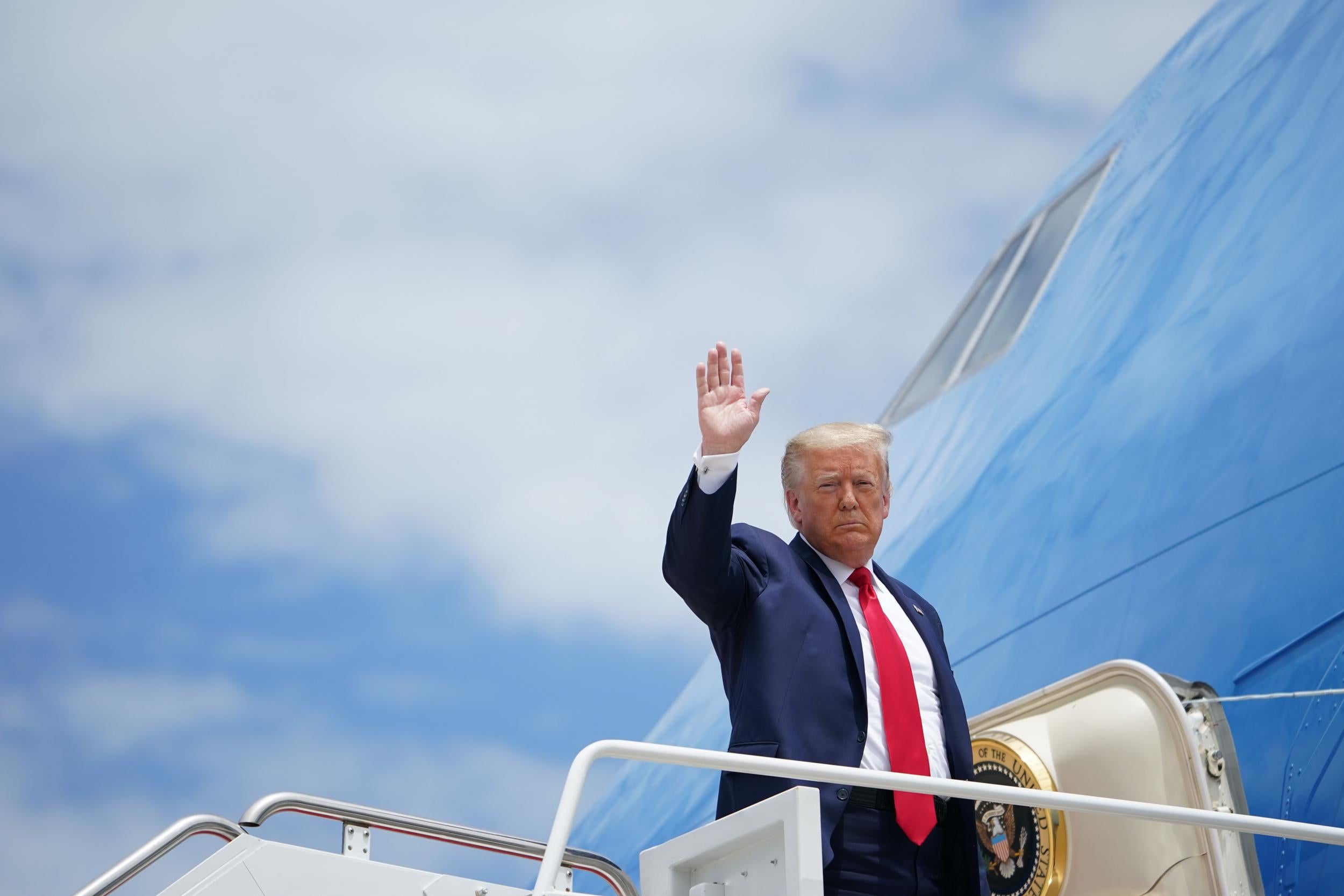George Floyd protests: Trump says &apos;MAGA loves the black people&apos; after being accused of stoking racial violence