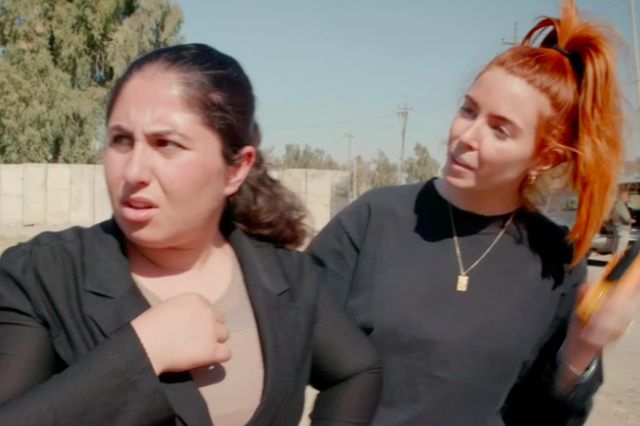 Shireen and Stacey Dooley in 'Face to Face with Isis'