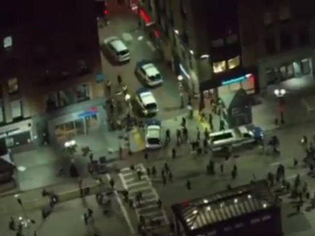 SUV appears to run into protesters live on air in Boston