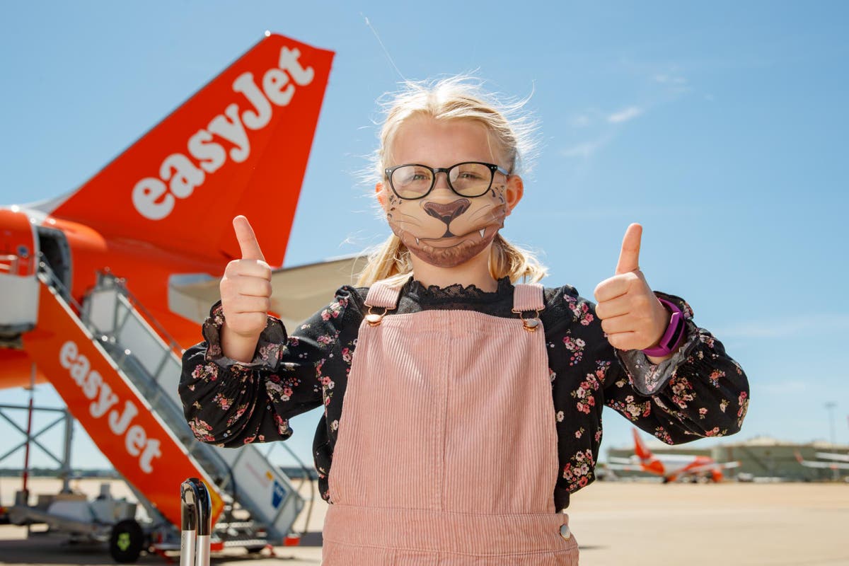 EasyJet launches comic book face masks to reassure children on flights