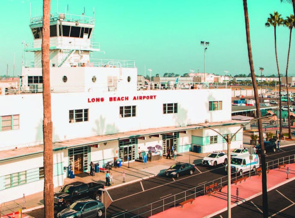 Quick getaway: at 1950s airports such as Long Beach you can escape within minutes