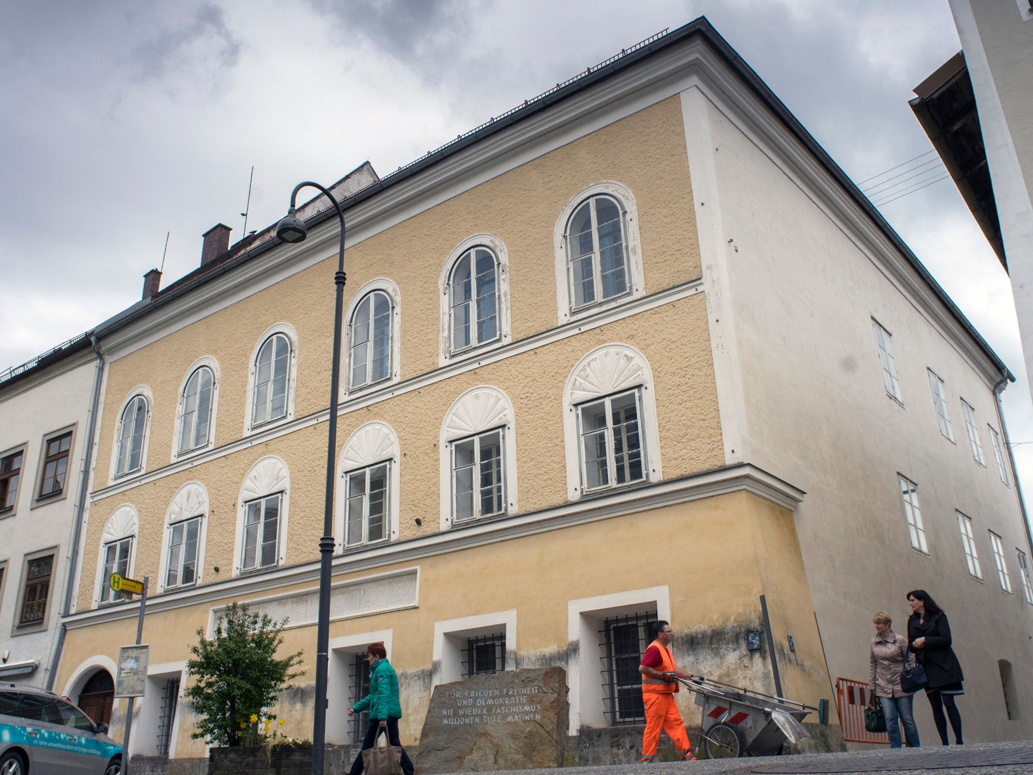 The house where Adolf Hitler was born in Branau am Inn, Austria