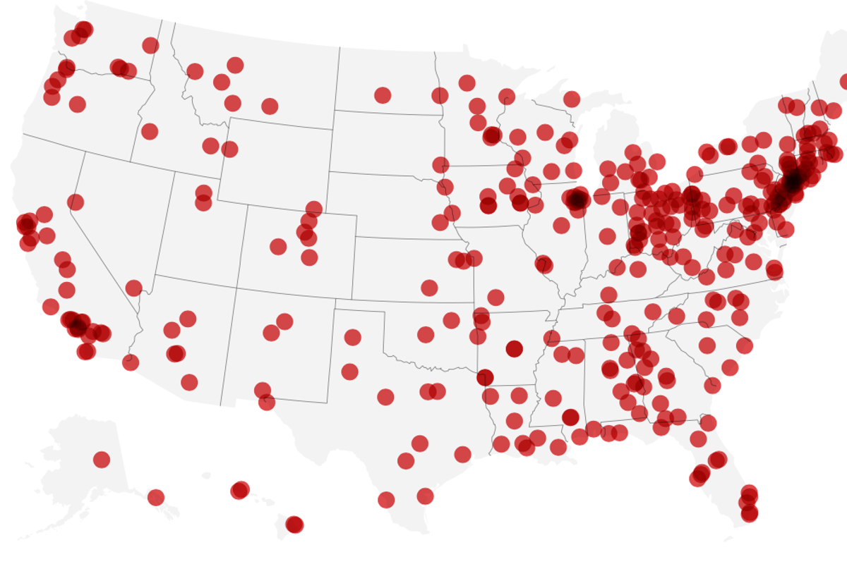 George Floyd protests mapped: Three revealing maps that show the ...