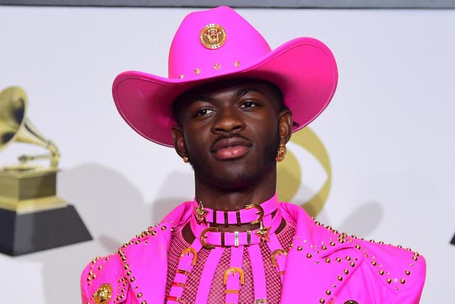 Lil Nas X at the Grammys on 26 January 2020, in Los Angeles.