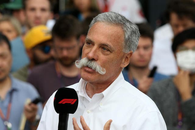 Chase Carey insists races will not be cancelled if a driver has Covid-19
