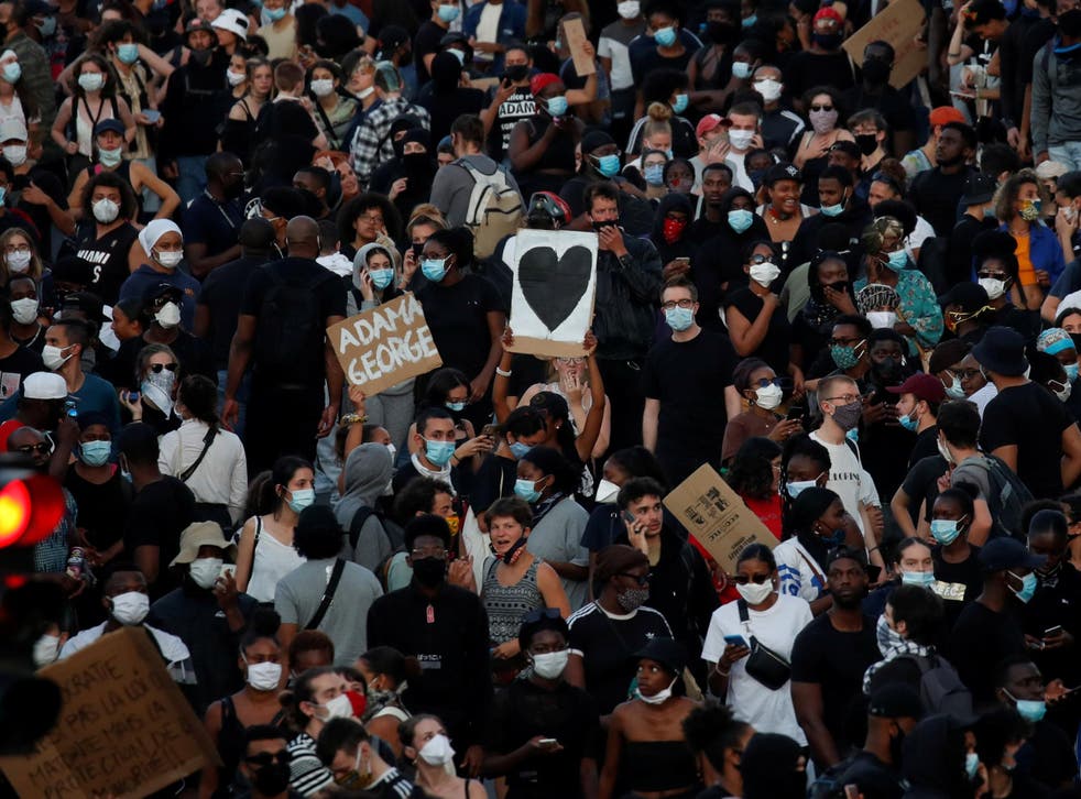 People have taken to the streets in Paris this week to protest against police violence 