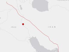 5.0 magnitude earthquake hits along Iran-Iraq border
