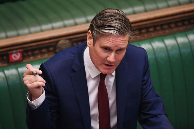 Labour leader Keir Starmer previously promised to 'hardwire the Green New Deal into everything' the party does