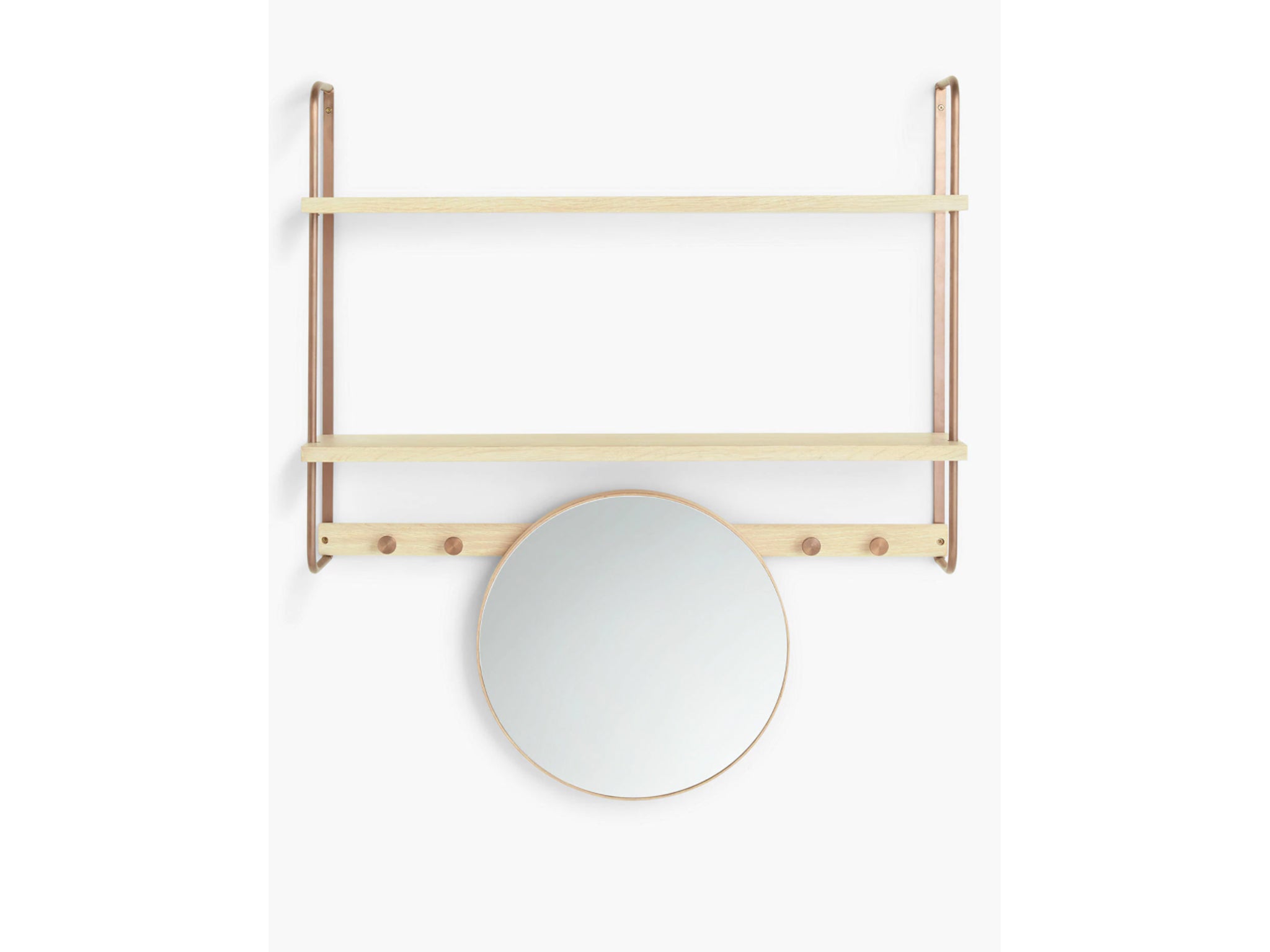 Keep your floor space clutter-free with this modern set of shelves (John Lewis and Partners)