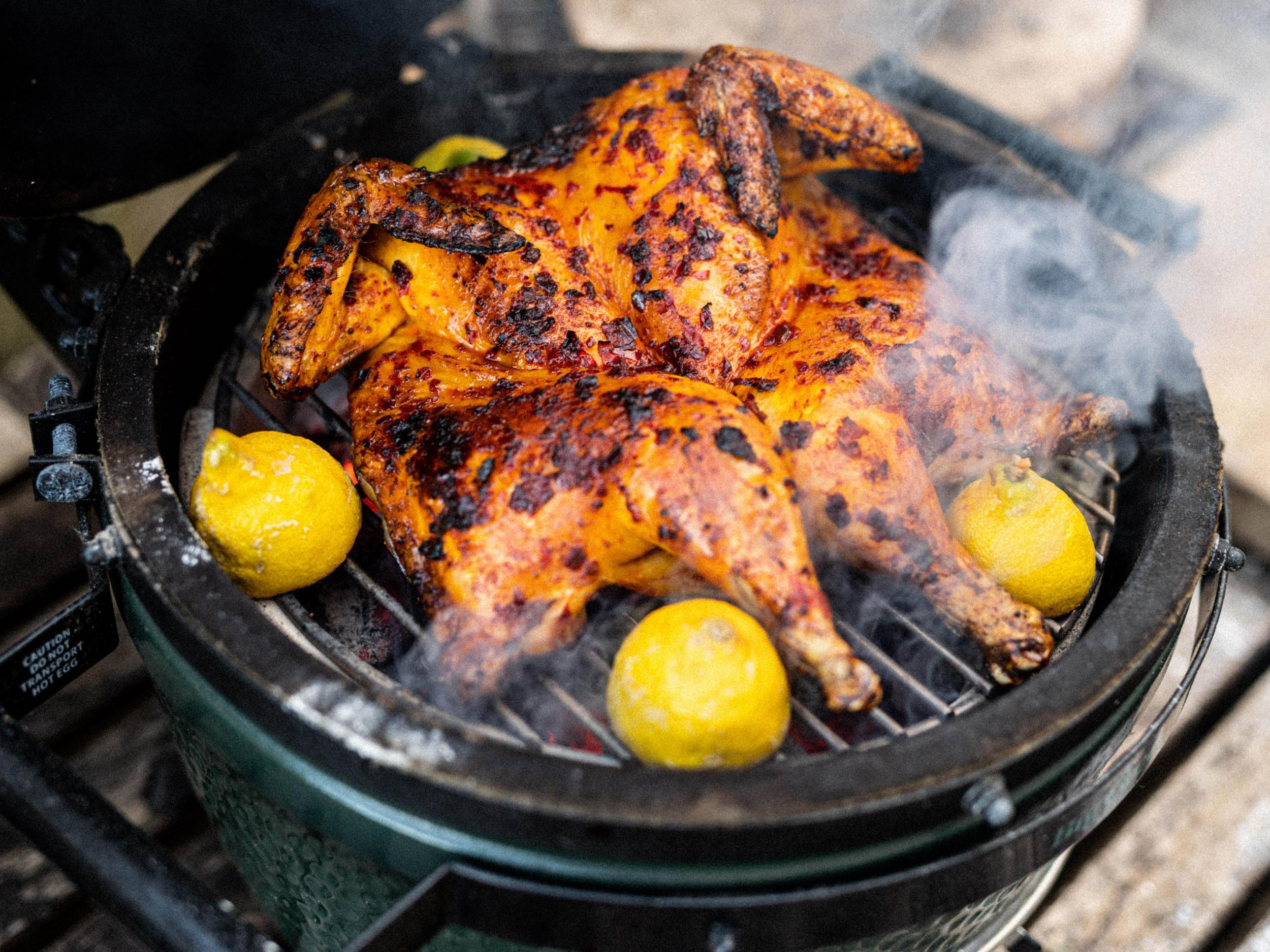 Cooking a whole chicken on a brill is easy – all you really need to do is remove its back bone