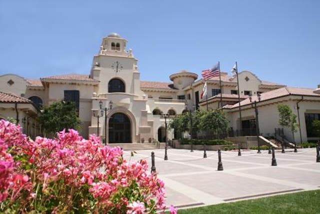 <p>The City Hall of Temecula, California, where the Temecula Valley Unified School District battled against the state’s social studies curriculum before acquiescing on Friday </p>
