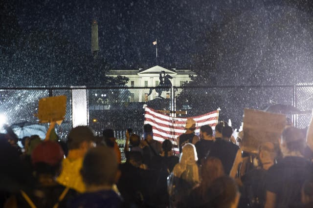 The president has warned of guard dogs and other protective methods now in place at the White House